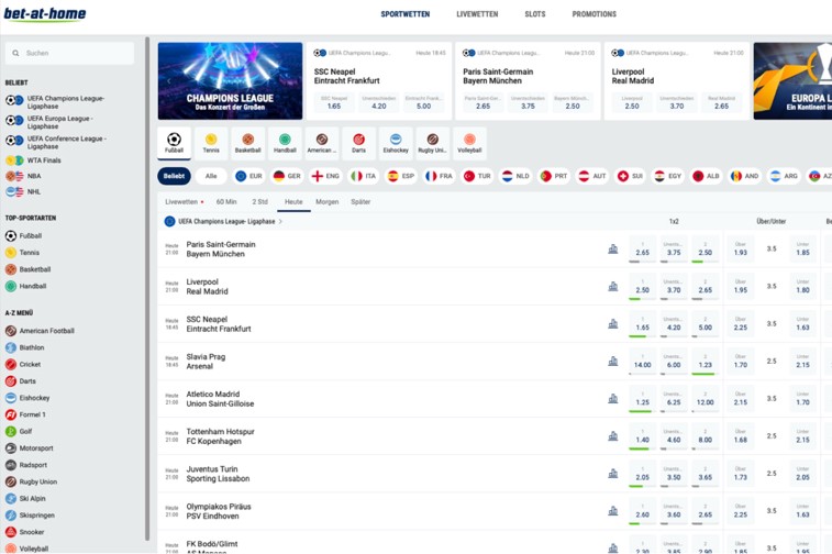 Bet at home 2026 app